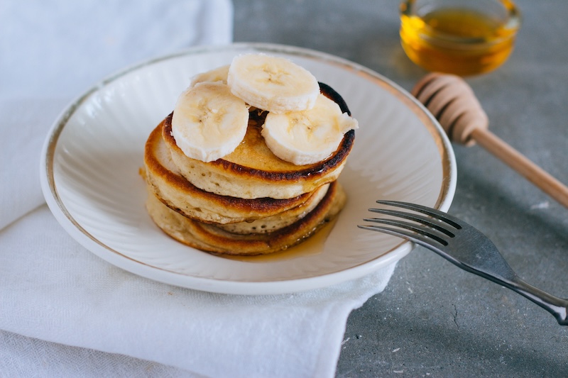 Bananpannkakor med hampafrön