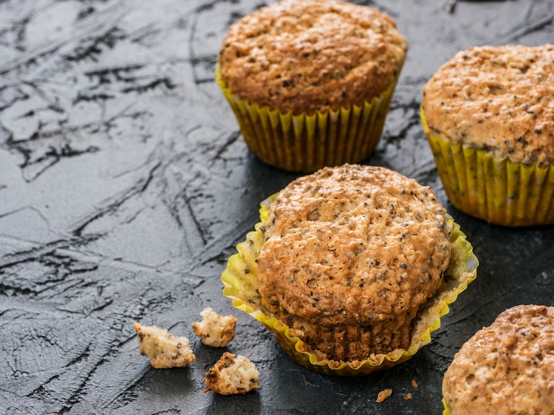 Proteinmuffins med hampaprotein